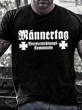 Männer Männer Männer Herren tag Bier vernichtungskommando Kurzarm T-Shirt bedruckt